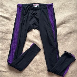 Go Softwear Hardcore  Cotton and Mesh leggings - purple/black